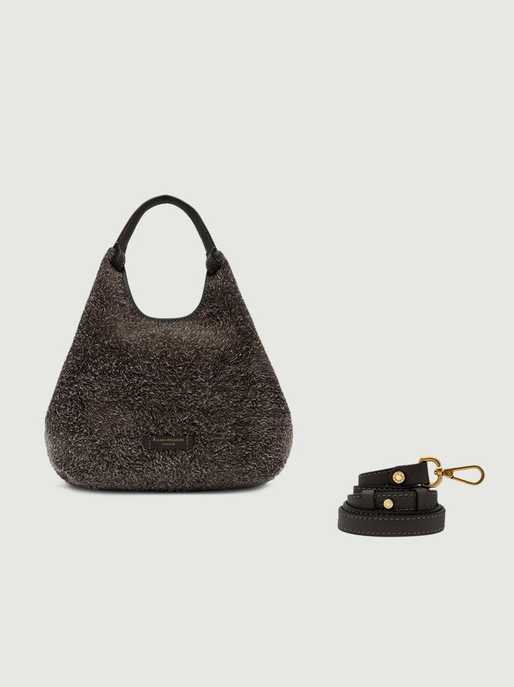 BORSA A SPALLA DUA DARK BROWN 11109 LDN-PL 31 GIANNI CHIARINI 