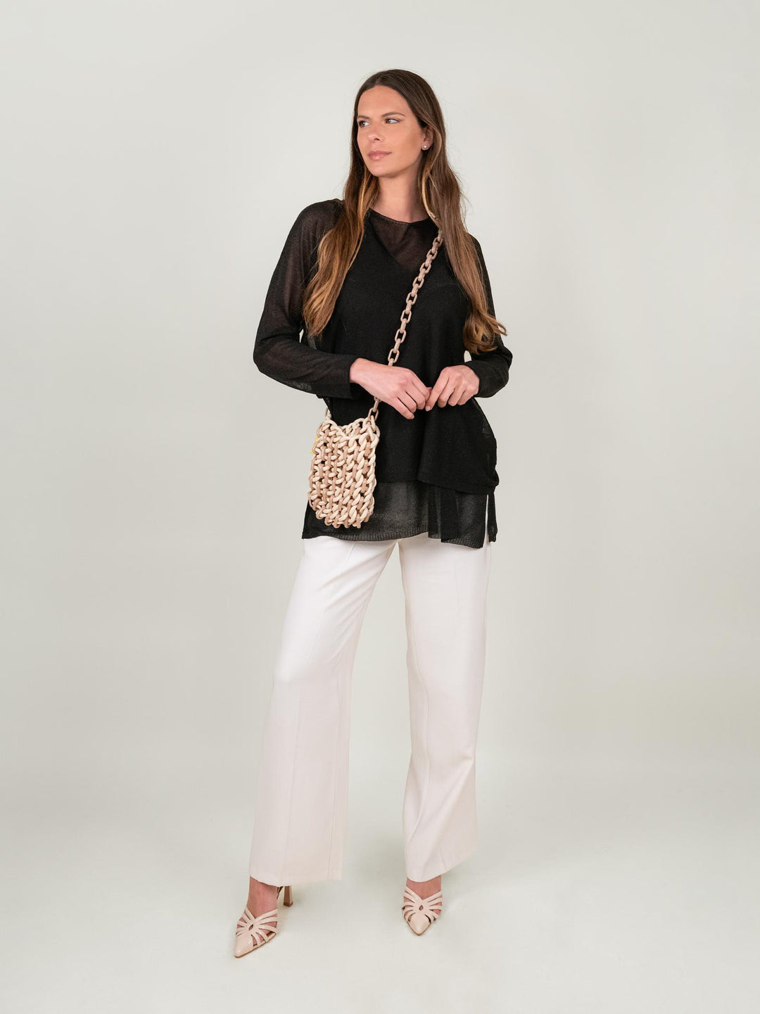 PANTALONE PALAZZO PANNA