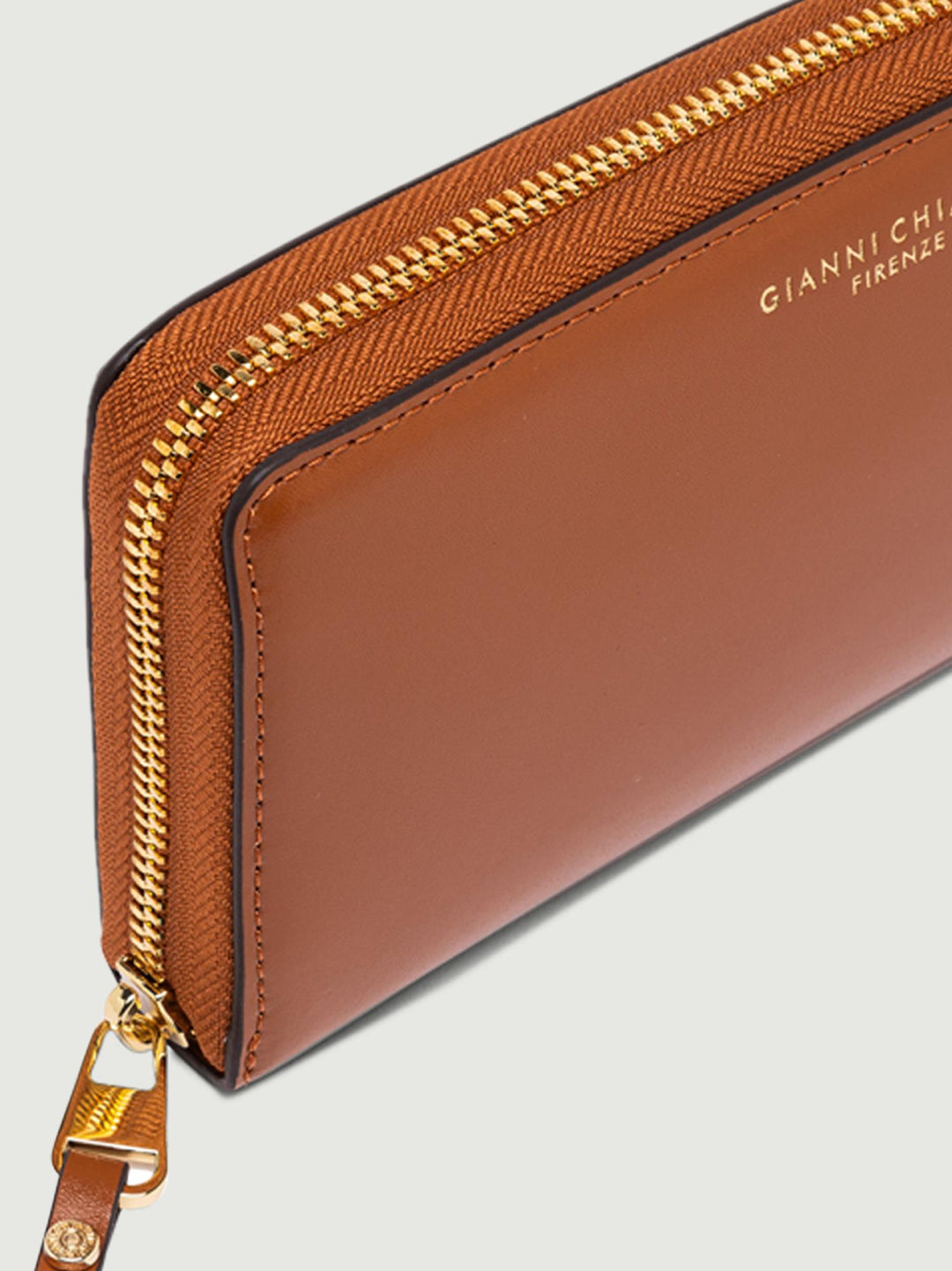 Portafoglio in pelle liscia cuoio R-5042 PRCKLUX 2908 GIANNI CHIARINI 