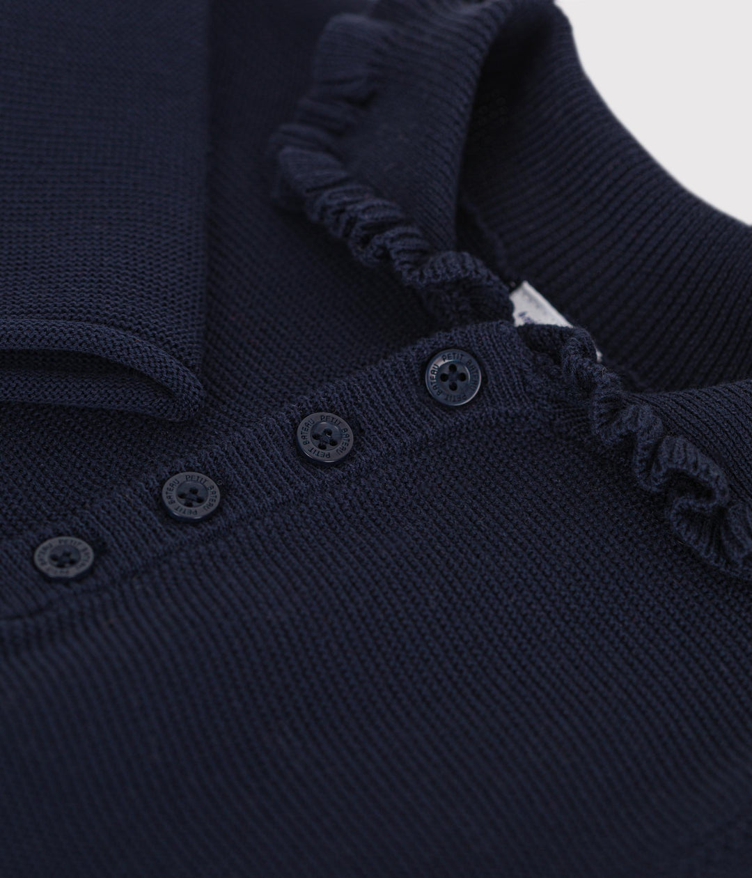 Abito a maniche lunghe in maglia blu A0B1W 01 PETIT BATEAU 