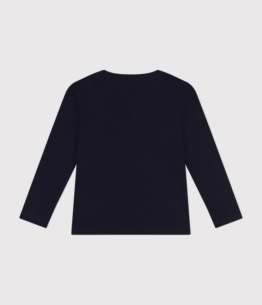T-shirt a maniche lunghe a costine blu A0BA4 02 PETIT BATEAU 