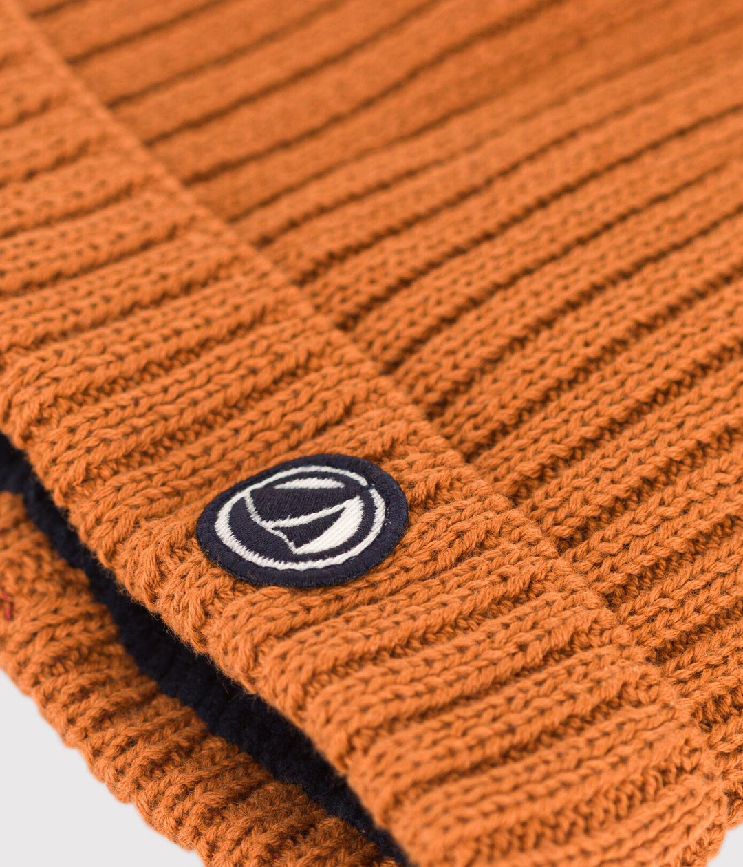 BERRETTO ARANCIONE IN MAGLIA FODERATO IN PILE A08BN 07 PETIT BATEAU 
