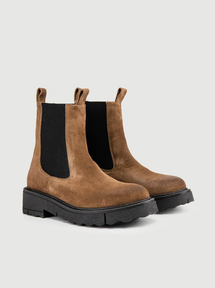 STIVALETTO BEATLES IN CAMOSCIO TAUPE 5208-13 TAUPE ANDREA MORANDO 