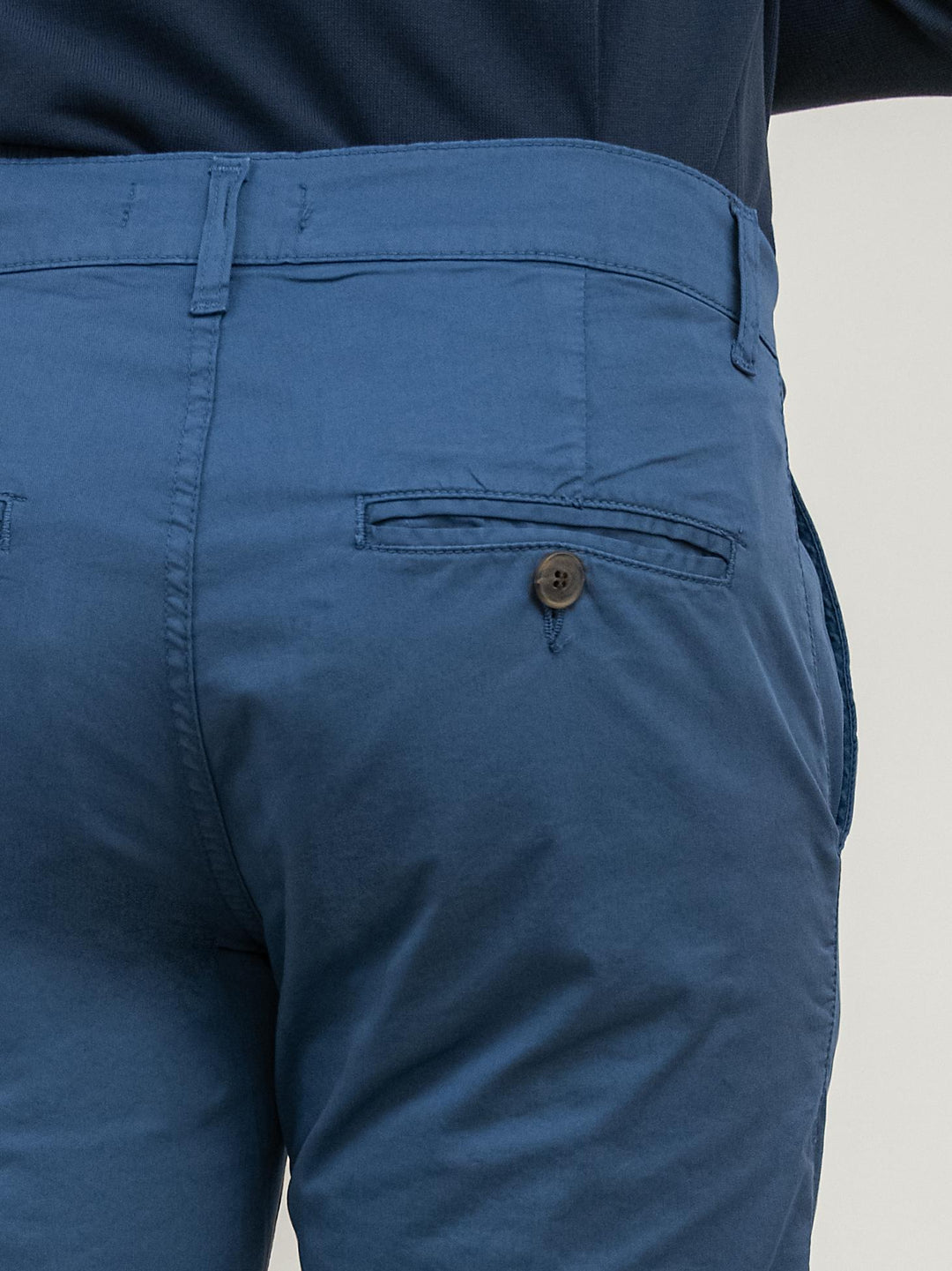 PANTALONE IN MISTO LINO E COTONE COLOR LAVAGNA 75903GB 6565 ANDREA MORANDO 