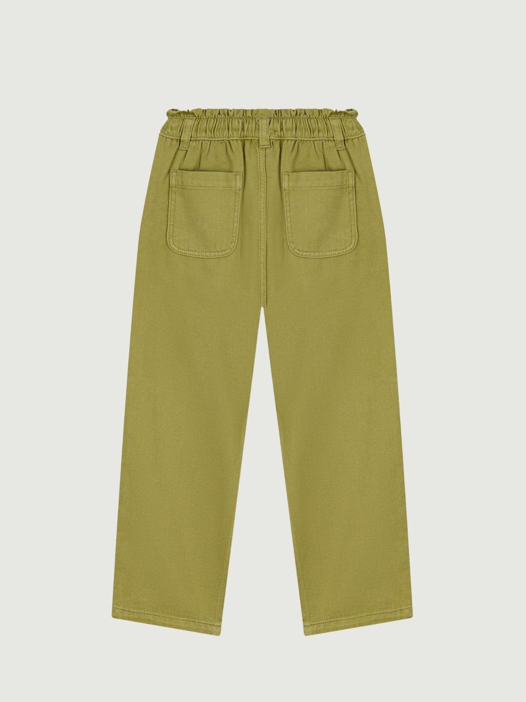 Pantaloni palazzo in cotone verdi A0F03 01 PETIT BATEAU 