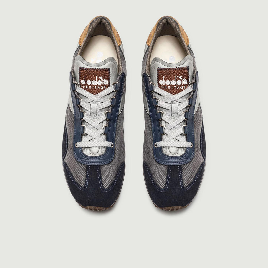 EQUIPE H CANVAS STONE WASH BLU INSEGNA 201 174736C1280 DIADORA 