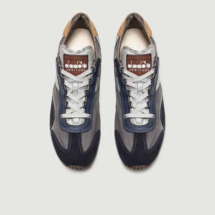 EQUIPE H CANVAS STONE WASH BLU INSEGNA 201 174736C1280 DIADORA 