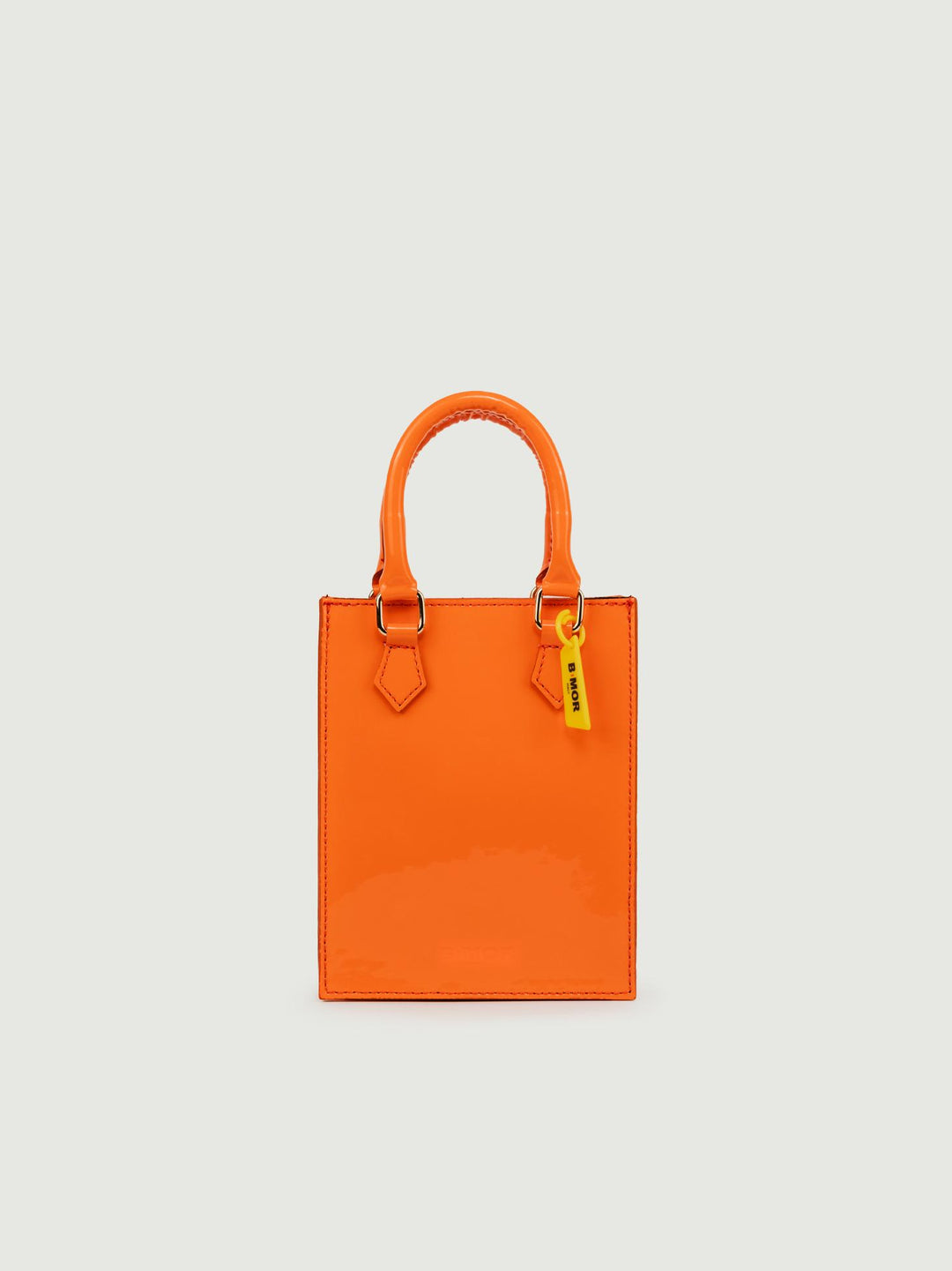 BORSA BABY IN PELLE VERNICE ARANCIO