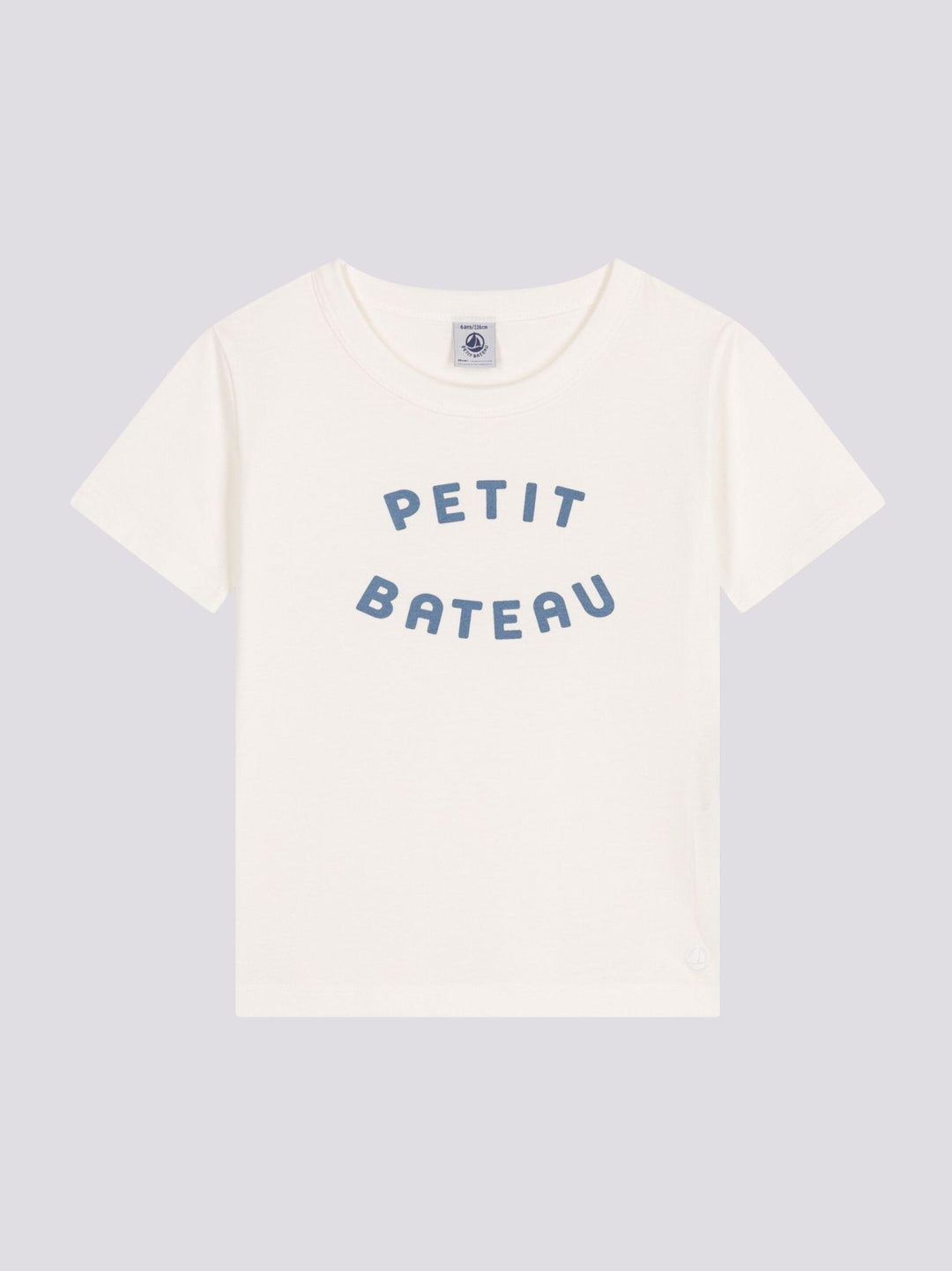 T-SHIRT BIANCA IN JERSEY LEGGERO BAMBINO A0AMO 01 PETIT BATEAU 