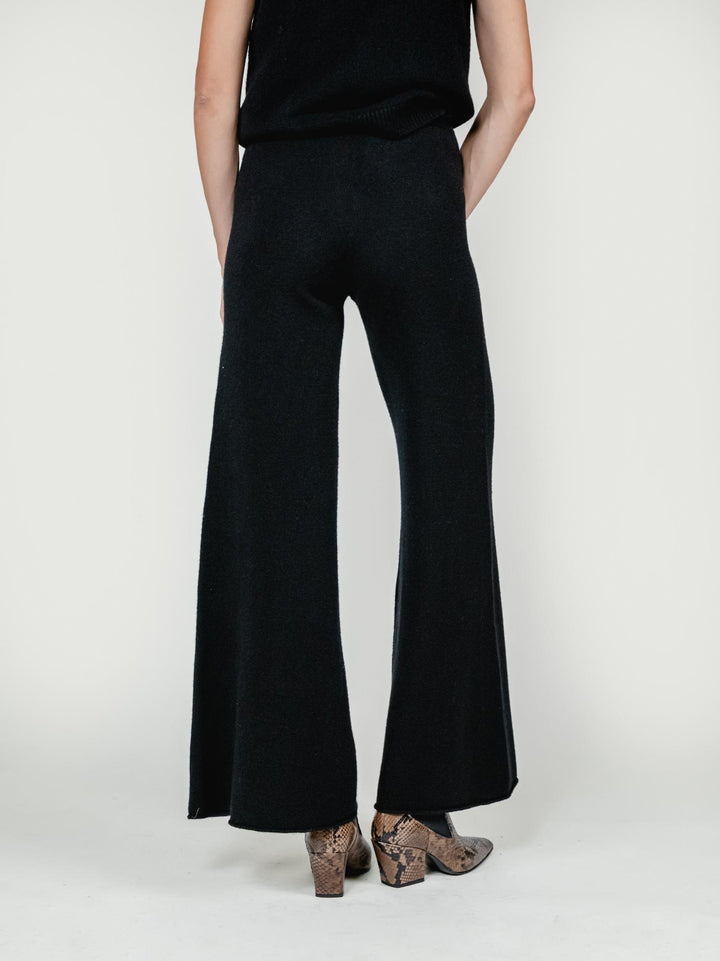 PANTALONI IN MAGLIA NERO 0370176 0010 BIMOR 