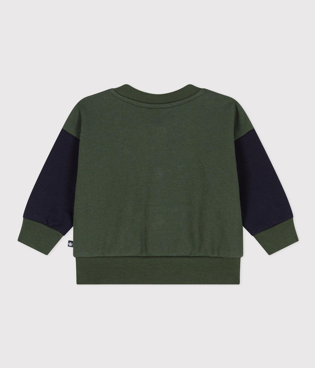 CAPPOTTO LETTER JACKET IN TESSUTO FELPATO VERDE E BLU PER BEBÈ A08H0 03 PETIT BATEAU 