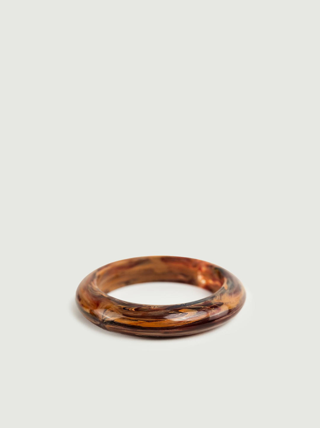 BRACCIALE SOTTILE IN RESINA MARRONE BRACCIALE PICCOLO MARRONE BIMOR 