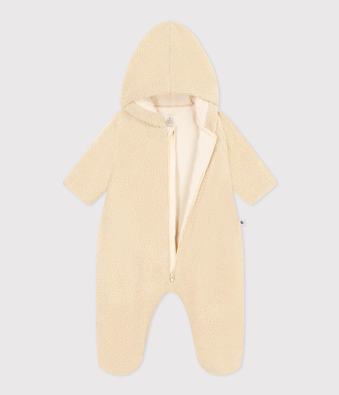 TUTINA CON CAPPUCCIO IN SHERPA PER BEBÈ A0876 03 PETIT BATEAU 