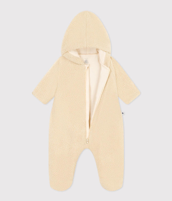 TUTINA CON CAPPUCCIO IN SHERPA PER BEBÈ A0876 03 PETIT BATEAU 