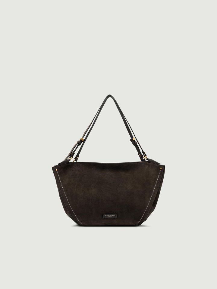 BORSA BLOOM IN CAMOSCIO MOKA BS 12037 CM-PL 974974 GIANNI CHIARINI 