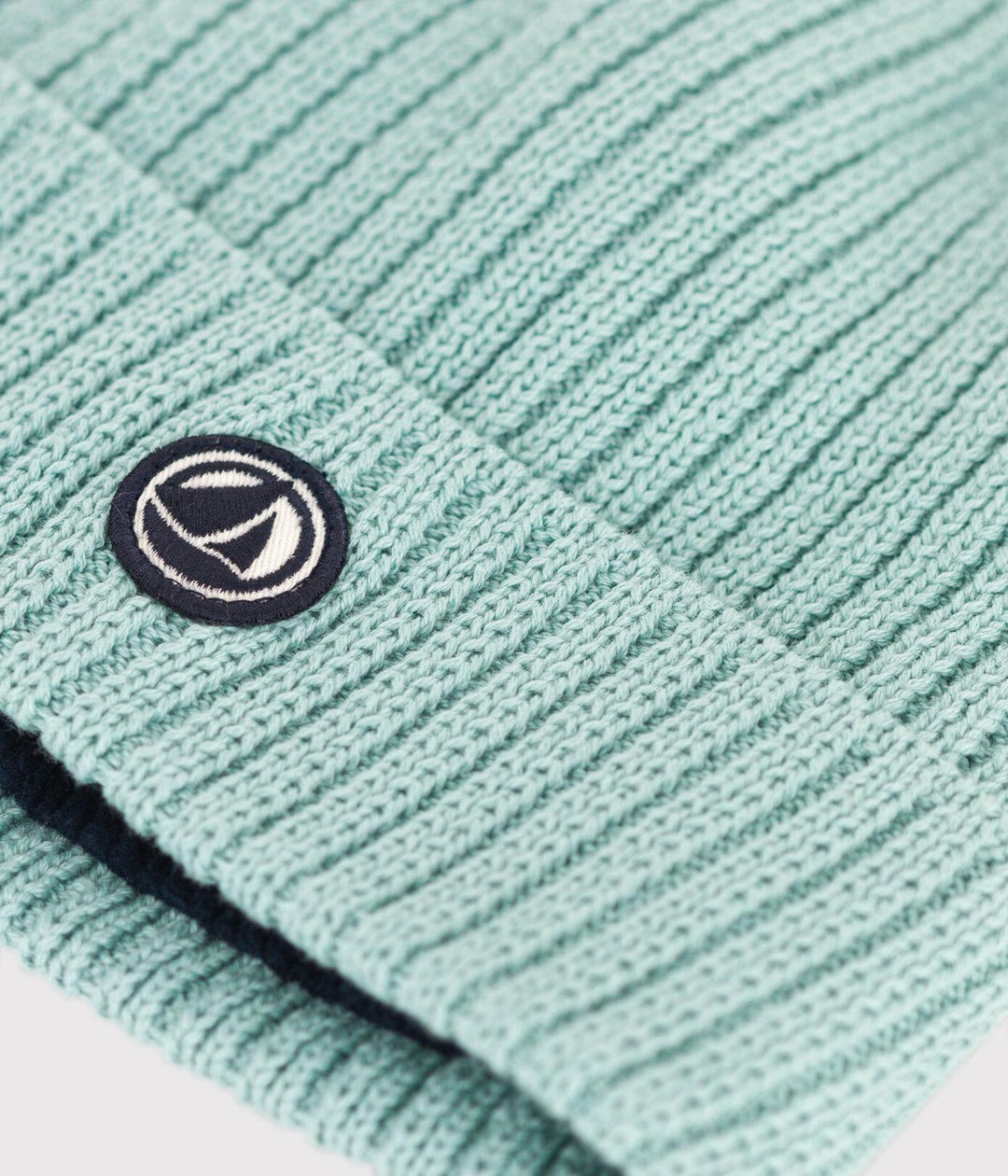 Berretto IN MAGLIA CON FODERA IN PILE VERDE A08C8 05 PETIT BATEAU 