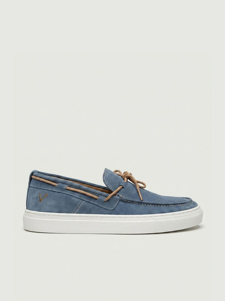 Mocassino da barca in pelle scamosciata jeans MOBRC JE V2 