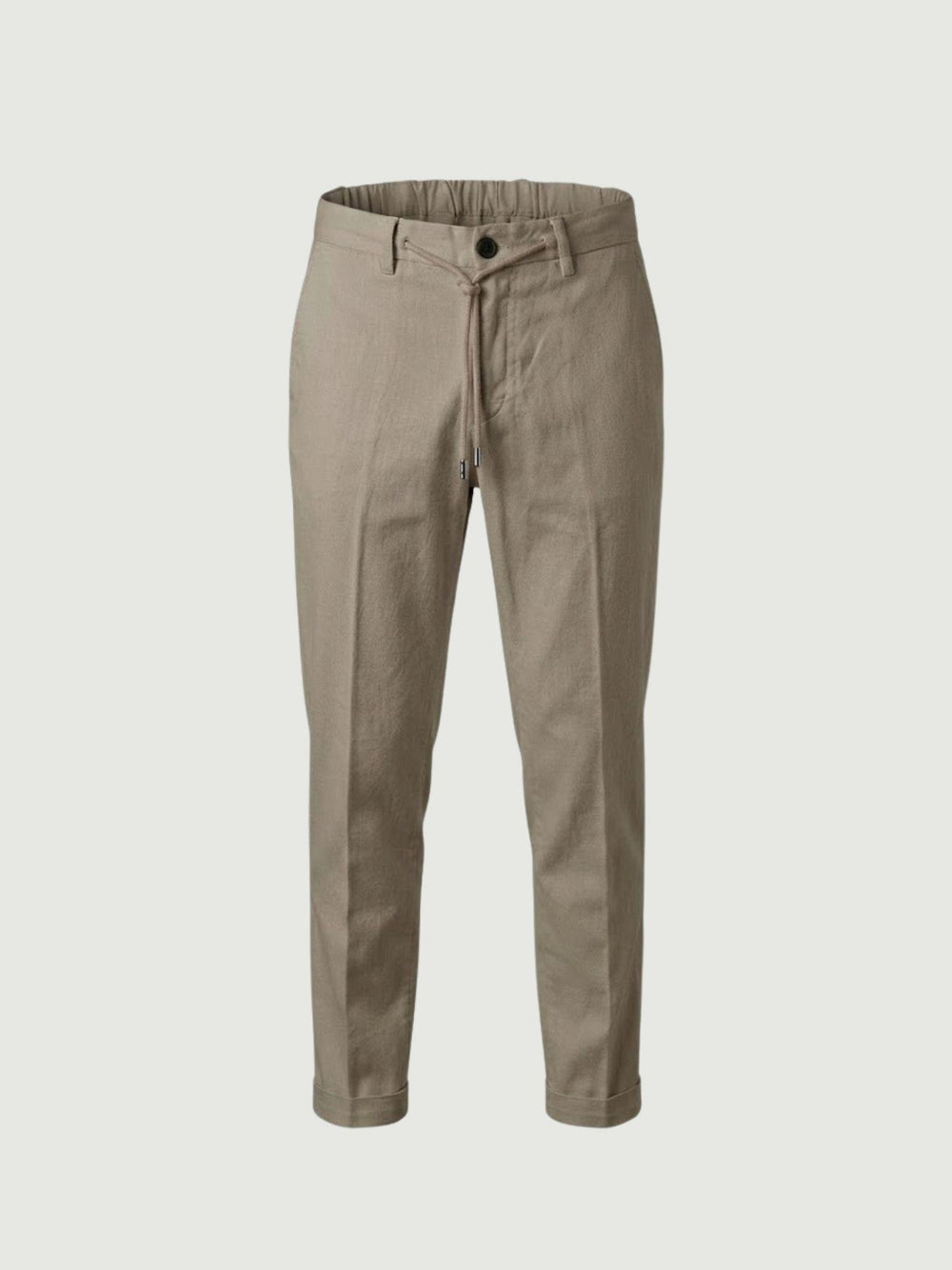 Pantalone in liocell con coulisse tortora Y0007M 2018 ANDREA MORANDO 