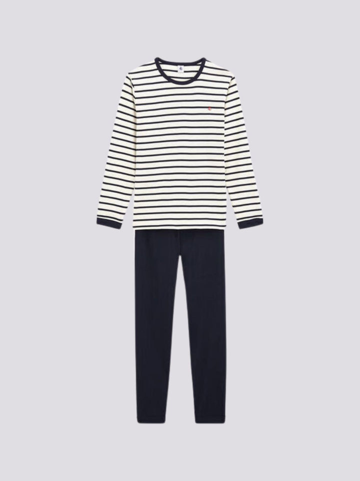 PIGIAMA A RIGHE MARINIÈRE UNISEX A COSTINE A01FF 01 PETIT BATEAU 