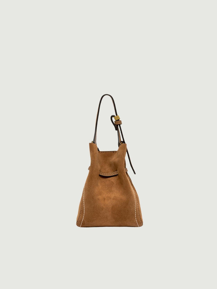 Borsa Sienna in camoscio caramel piccola BS 11785 CM-PL 1478 GIANNI CHIARINI 