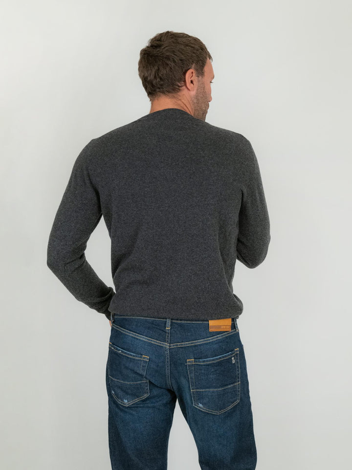 MAGLIA GIROCOLLO IN LANA MERINO ANTRACITE 0030 12 FIESOLI DANIELE 