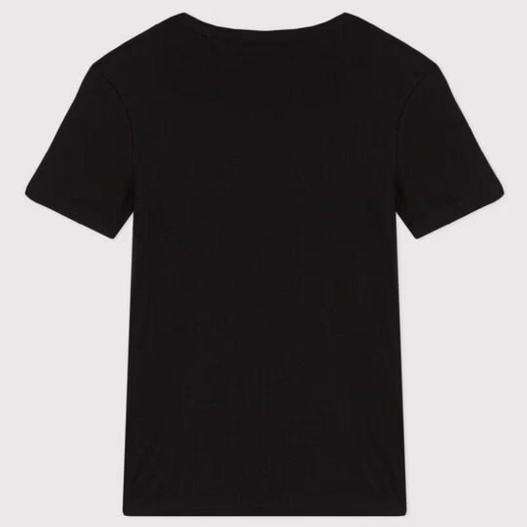 T-SHIRT ICONICA A MANICHE CORTE A COSTE TINTA UNITA DONNA A0AKE 01 PETIT BATEAU 