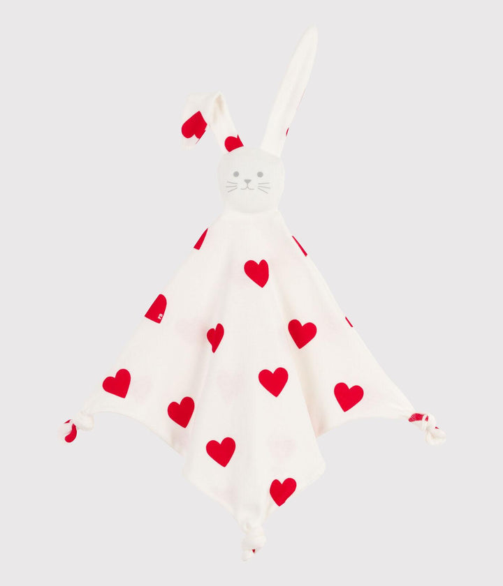 DOUDOU IN COTONE MOTIVO CUORE A081L 01 PETIT BATEAU 