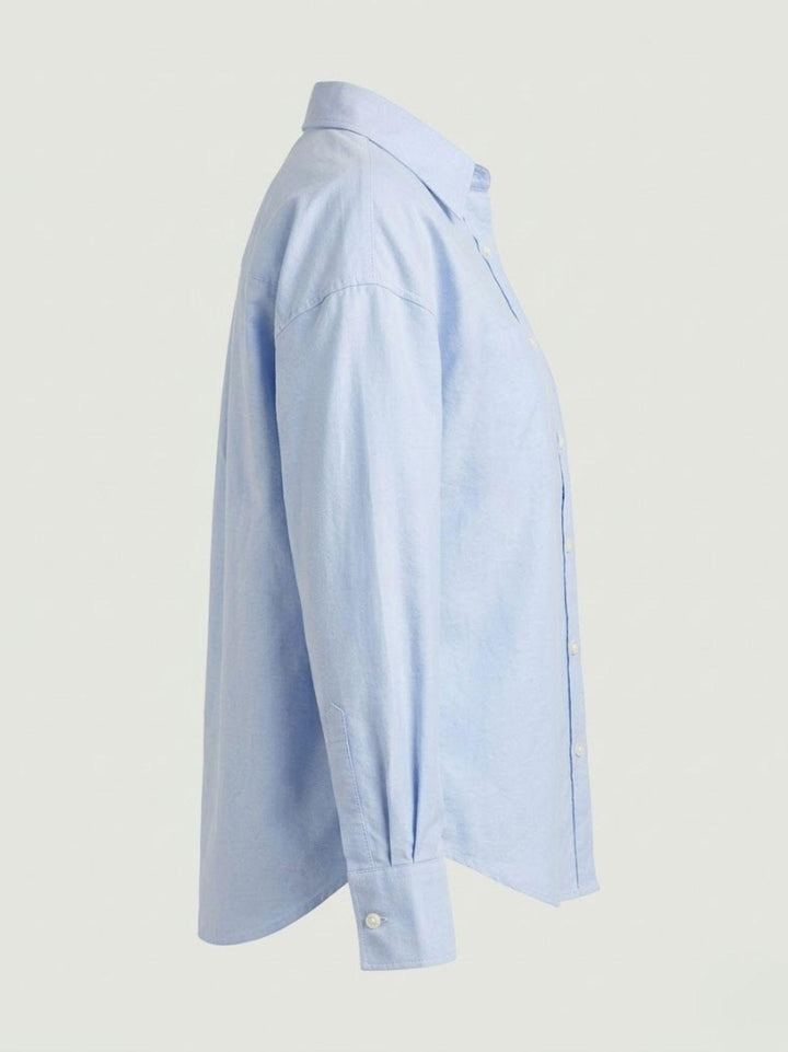 Camicia in cotone celeste GINEVRA AZZURRA ANDREA MORANDO 