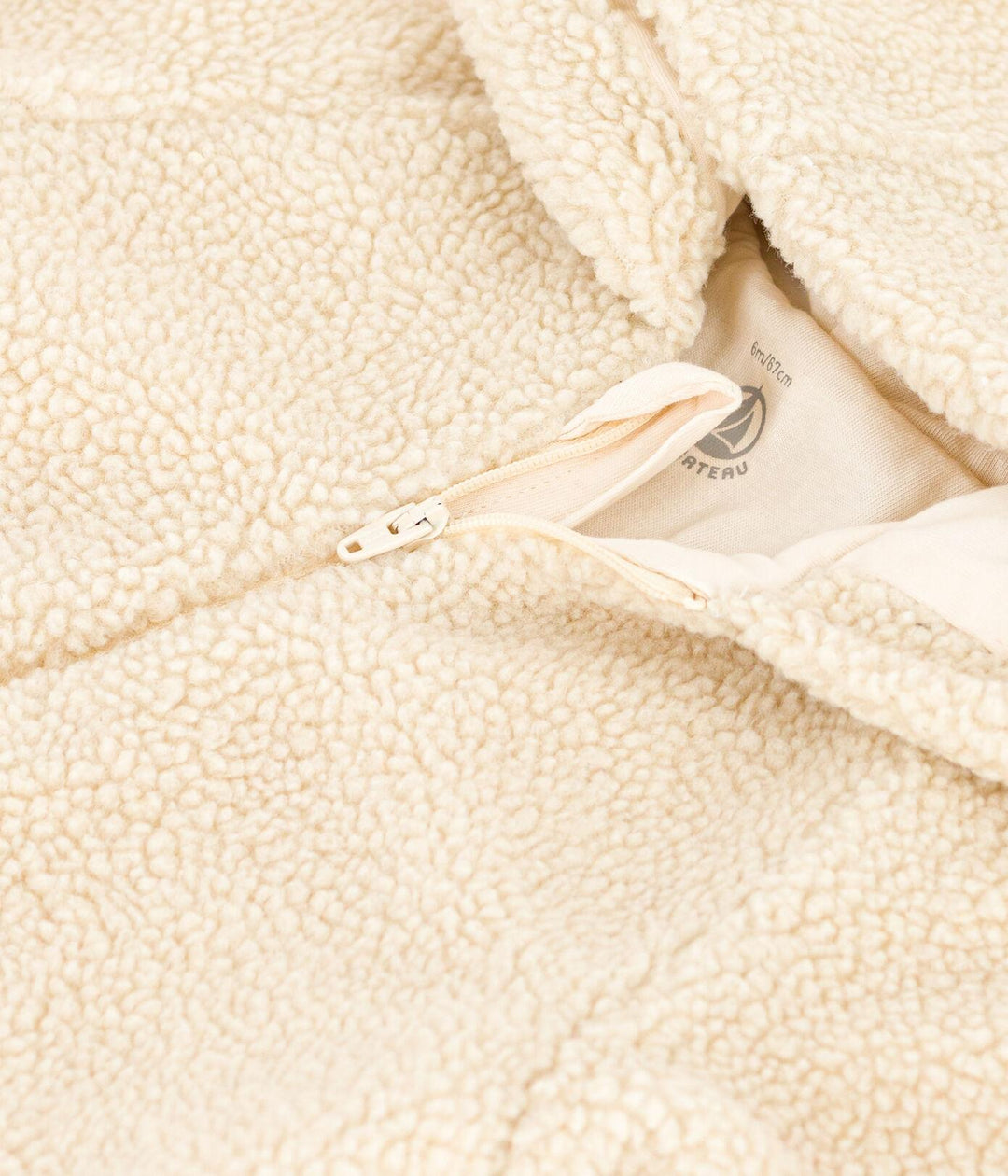 TUTINA CON CAPPUCCIO IN SHERPA PER BEBÈ A0876 03 PETIT BATEAU 