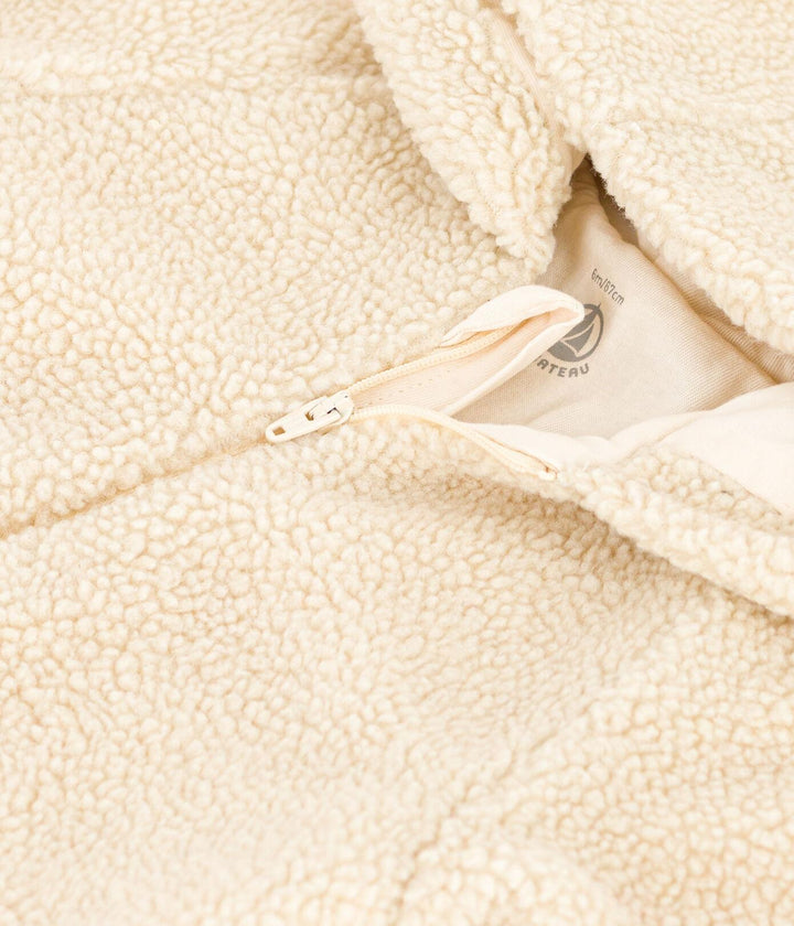 TUTINA CON CAPPUCCIO IN SHERPA PER BEBÈ A0876 03 PETIT BATEAU 
