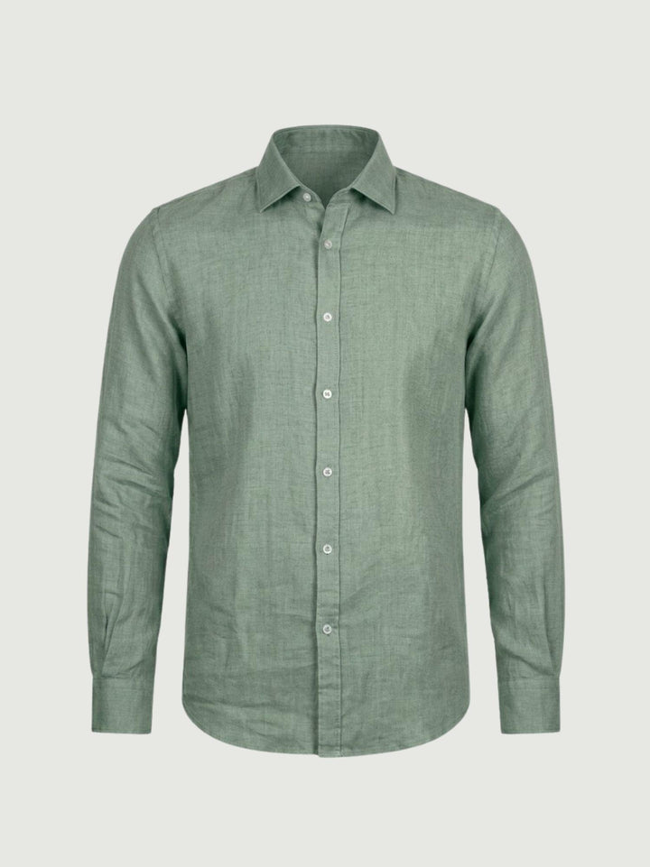 Camicia in lino verde menta BU26S18CALINENPD 310 ANDREA MORANDO 