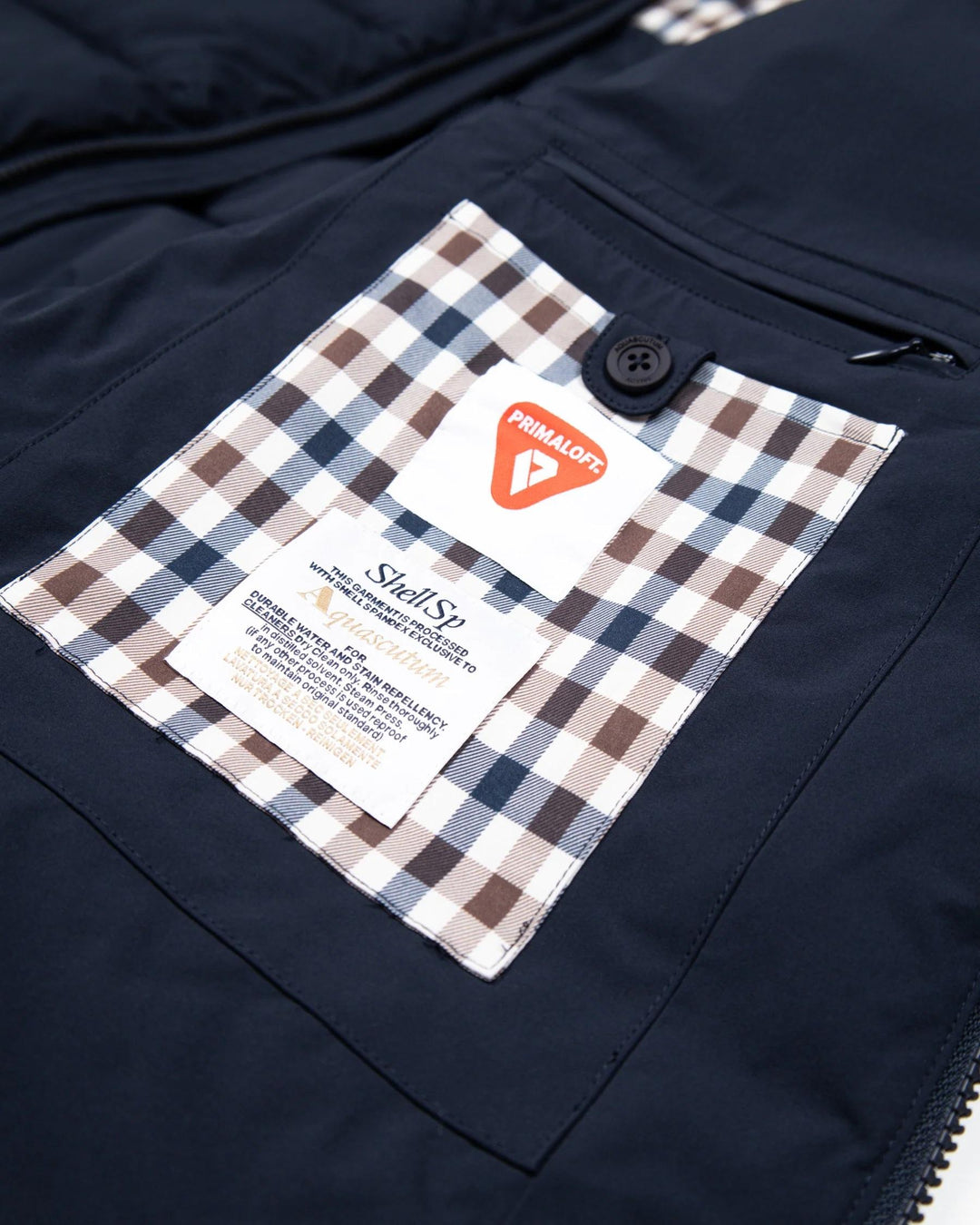 PIUMINO IMBOTTITO CON CAPPUCCIO NAVY JK010 NAVY AQUASCUTUM ACTIVE 