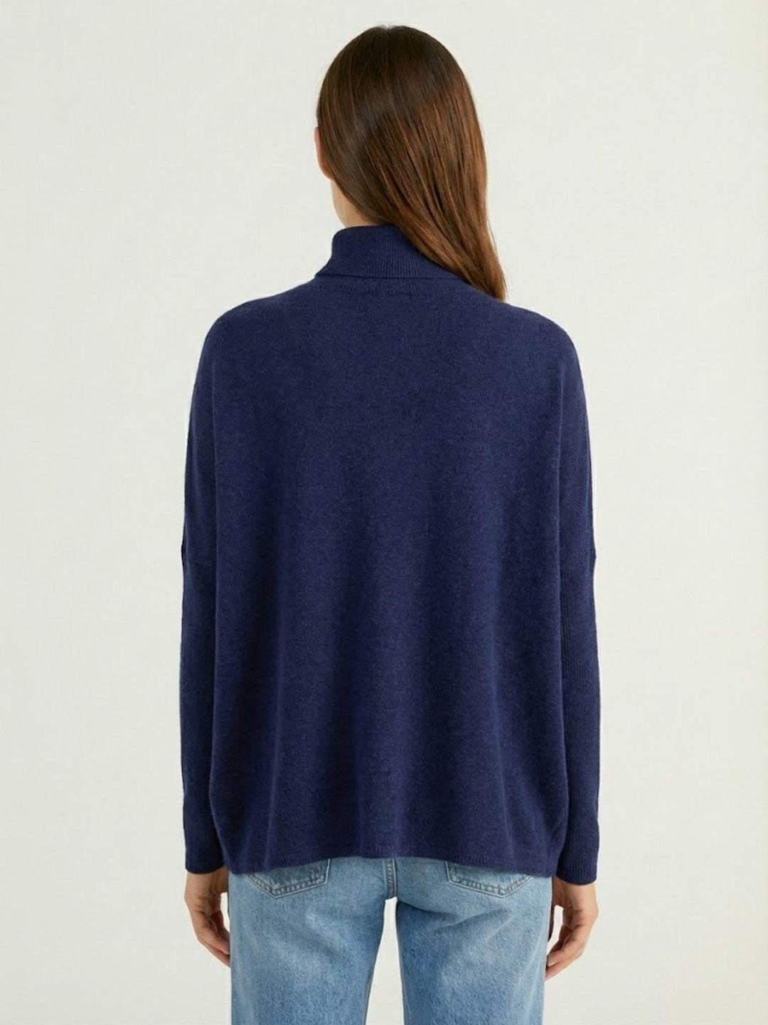 MAGLIONE CLARA IN CASHMERE BLU NAVY CLARA NAVY ABSOLUT CASHMERE 