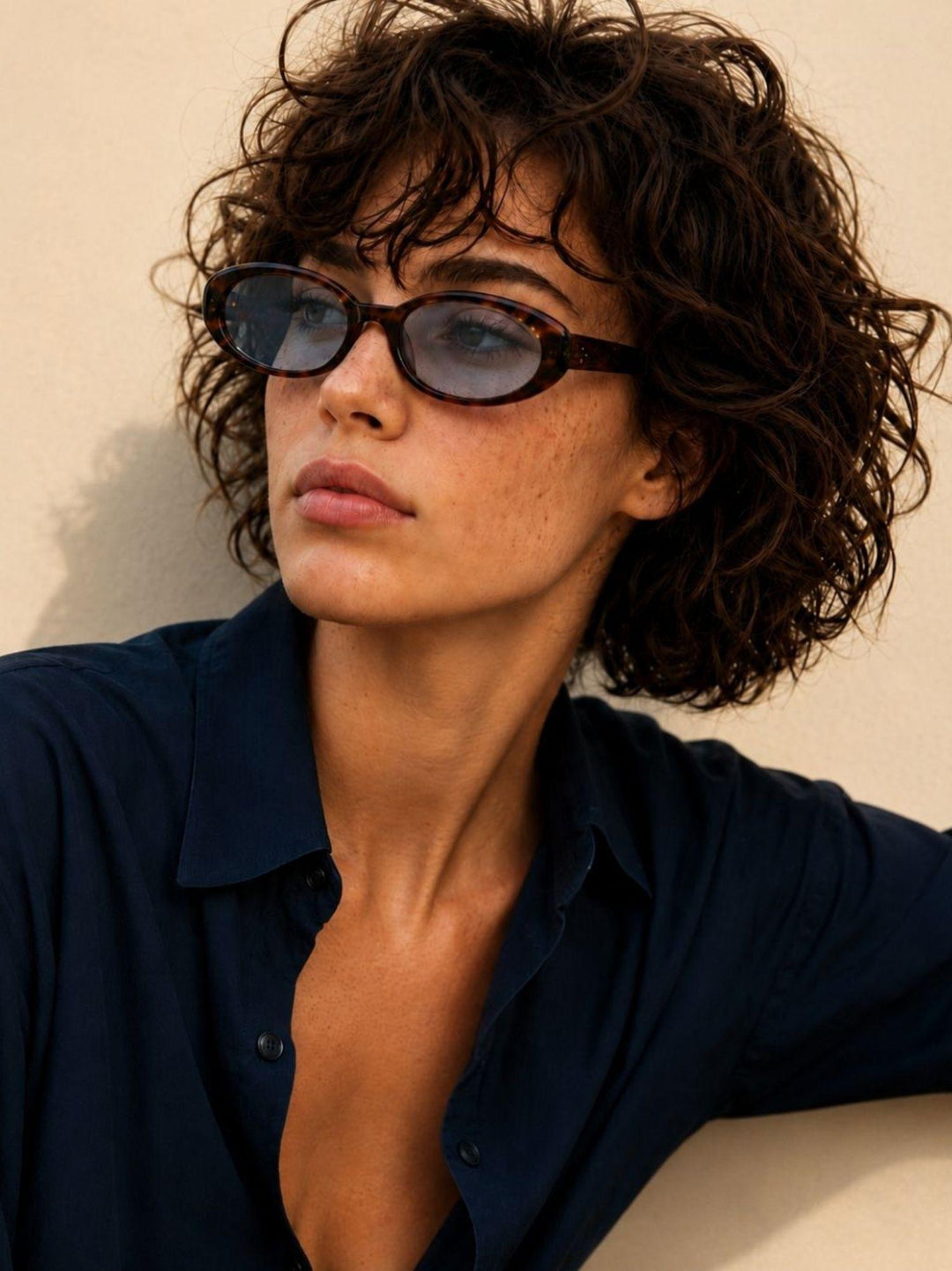 Occhiale da sole Kikki in acetato Havana Light Blue KIKKI HAVANA LIGHT BLUE BIMOR 