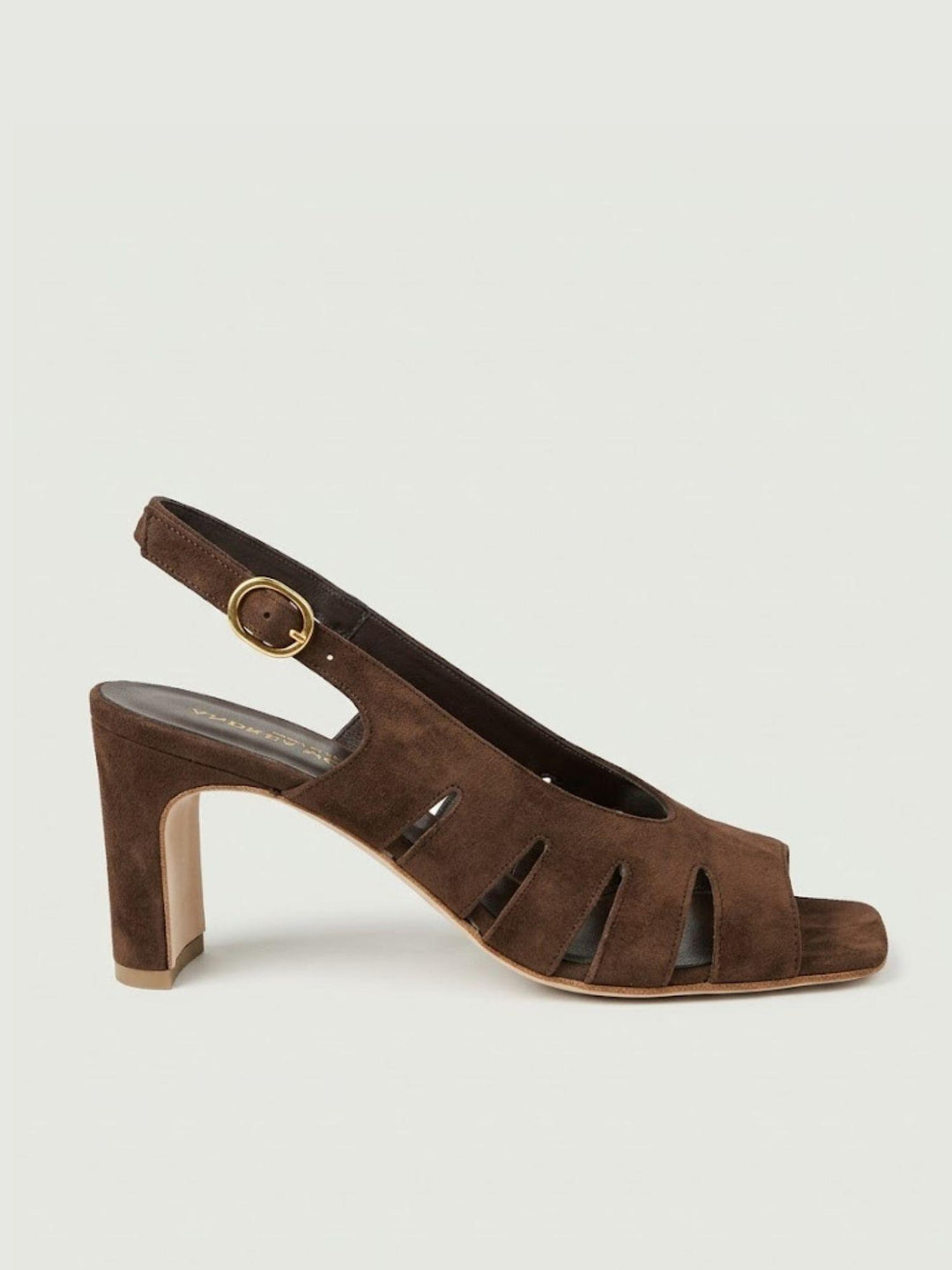 Sandalo slingback in pelle scamosciata moro 2753 T.MORO ANDREA MORANDO 