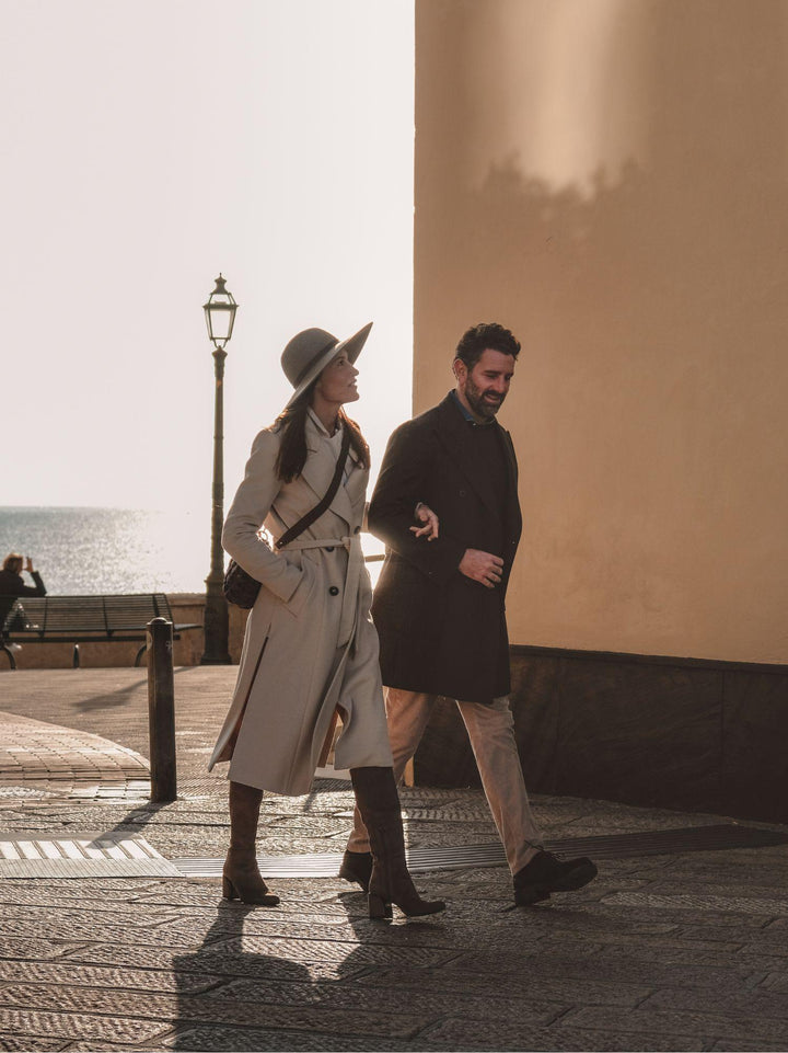 CAPPOTTO BEIGE DOPPIO SPACCO 9788CDH CASHA ANDREA MORANDO 
