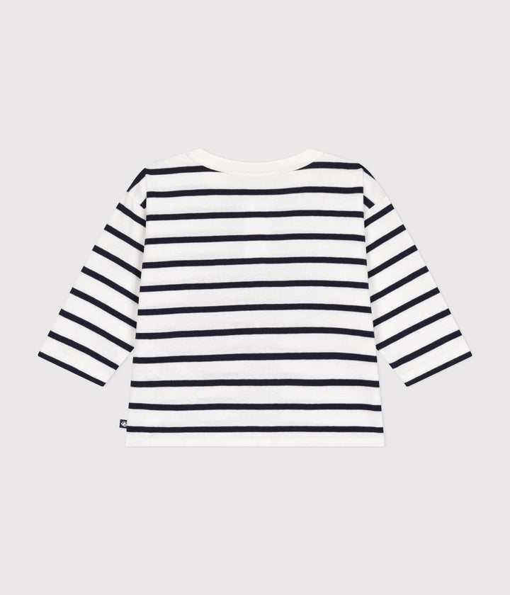 T-shirt a righe marinière a maniche lunghe A0BPN 01 PETIT BATEAU 