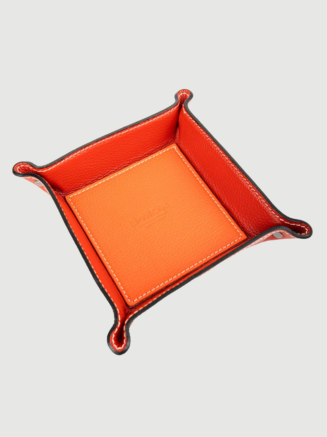 SVUOTATASCHE IN PELLE ARANCIONE SVUOTATASCHE MATTONE BIMOR 