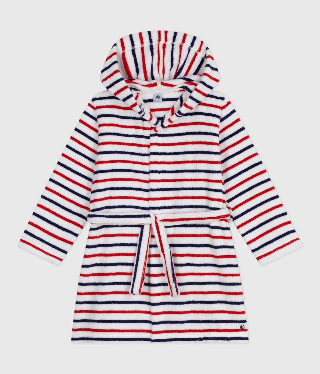 Accappatoio in spugna a righe A0DS5 83 PETIT BATEAU 