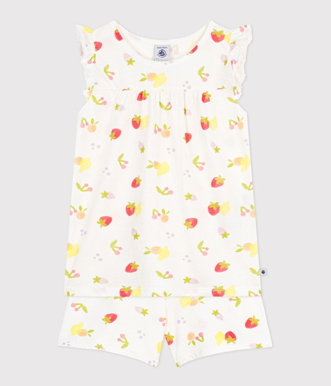 Pigiama corto stampa frutta estiva A0F86 01 PETIT BATEAU 