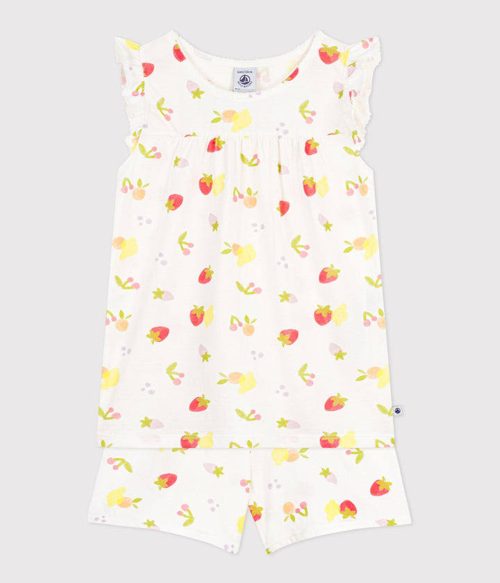 Pigiama corto stampa frutta estiva A0F86 01 PETIT BATEAU 