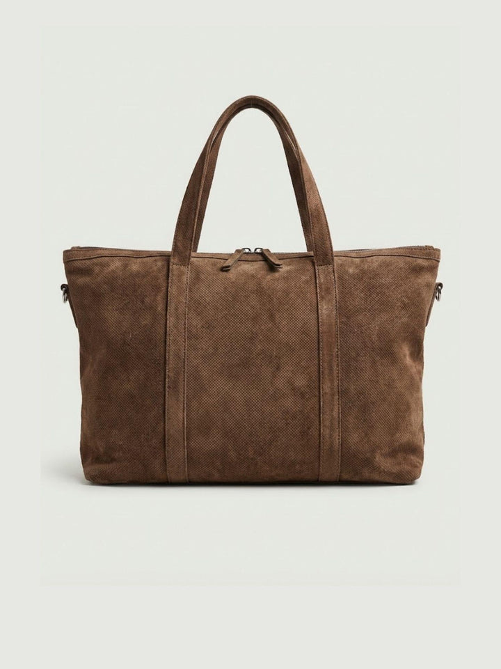 Borsone Juan in camoscio cacao JUAN 06 JACK LEATHER 