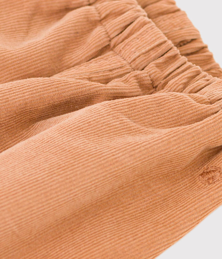 PANTALONI DI VELLUTO A COSTINE SOTTILI SALMONE A08IT 03 PETIT BATEAU 