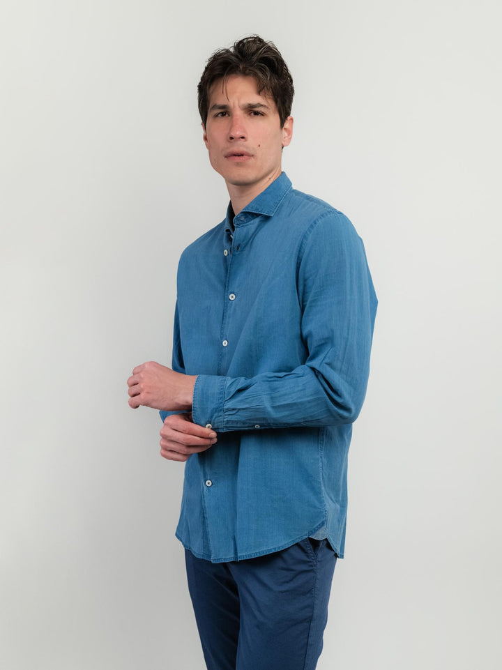 Camicia in denim BU26S02CAJEANSLS13-401 208 ANDREA MORANDO 