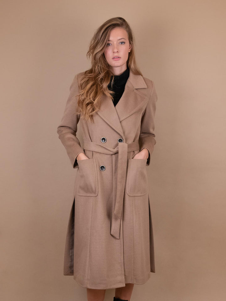 CAPPOTTO DOPPIOPETTO CON SPACCO LATERALE CAMMELLO 9685CDH CAMMELLO ANDREA MORANDO 