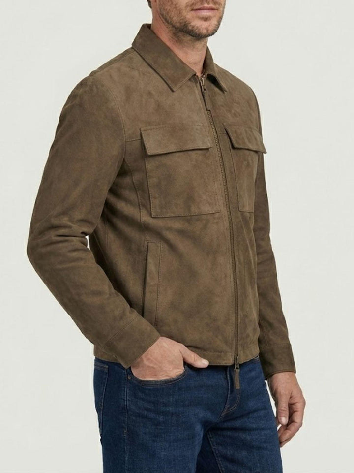 Giacca Tarragon in camoscio palude TARRAGON 714 JACK LEATHER 