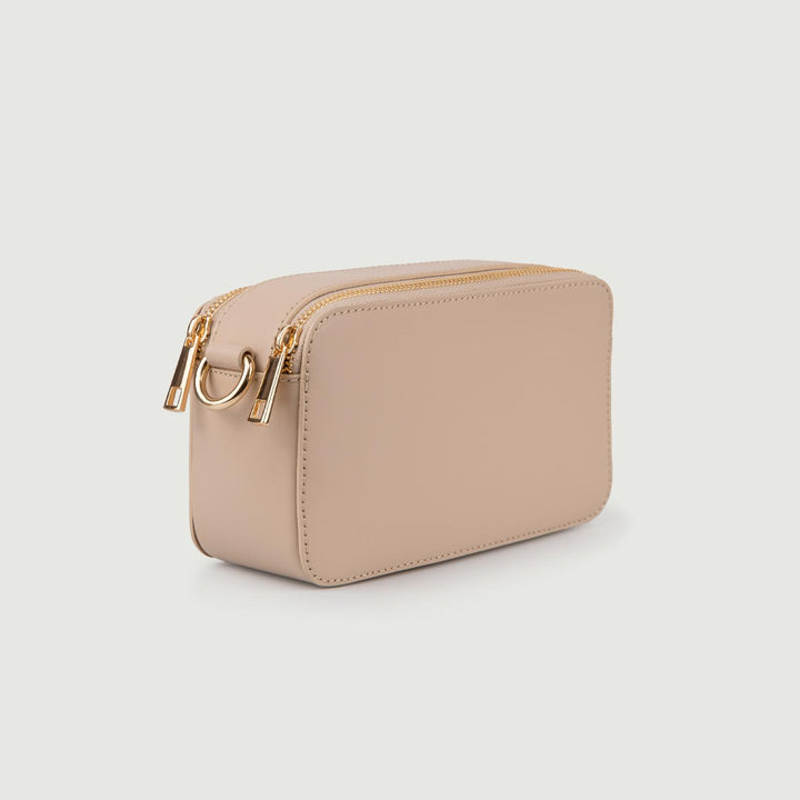 BORSA A TRACOLLA IN PELLE CAPPUCCINO CON DOPPIA TASCA YOURS CAPPUCCINO BIMOR 