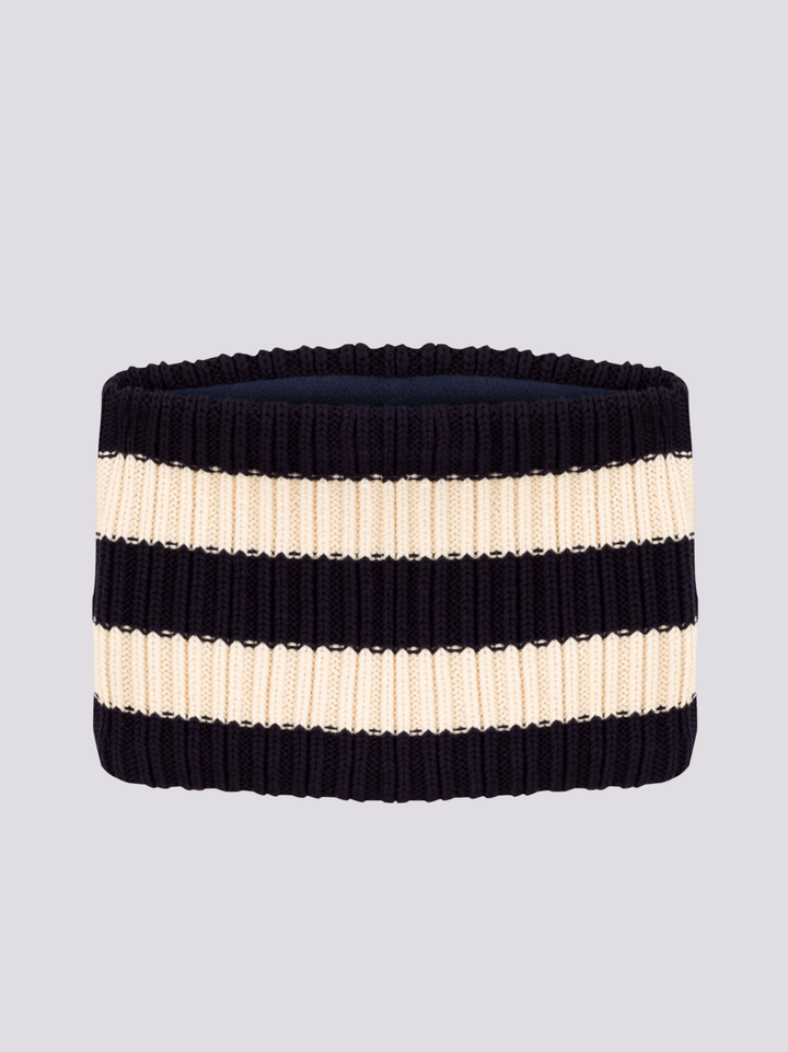 SNOOD IN MAGLIA A RIGHE CON FODERA IN PILE A08DX 03 PETIT BATEAU 