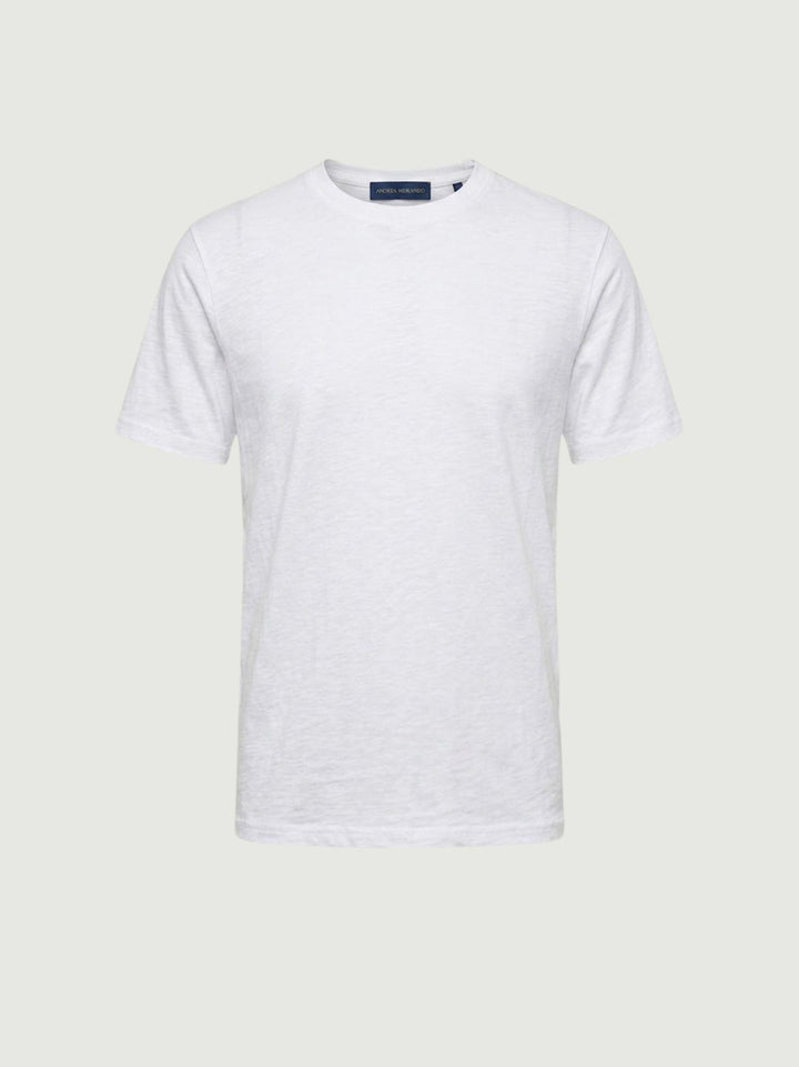 T-shirt in jersey di cotone bianca 5903426 100 ANDREA MORANDO 