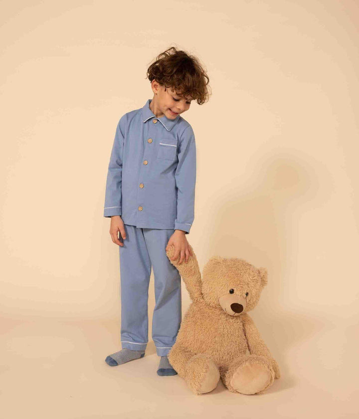 PIGIAMA BAMBINO IN JERSEY A082A 01 PETIT BATEAU 